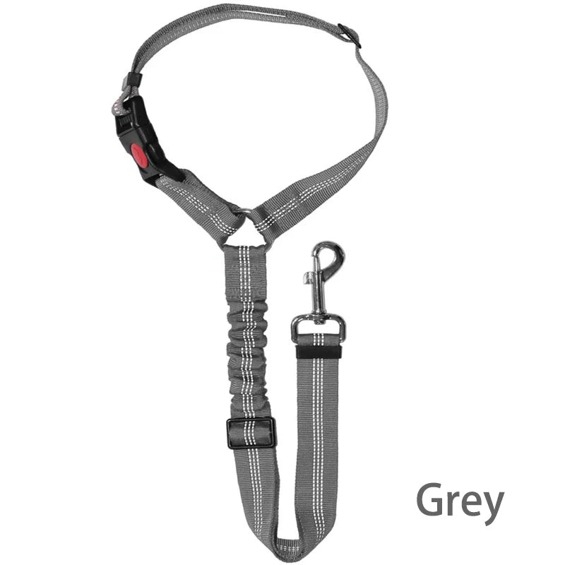 Dual-Use Dog Leash & Car Restraint – Adjustable Safety Harness for Pets
