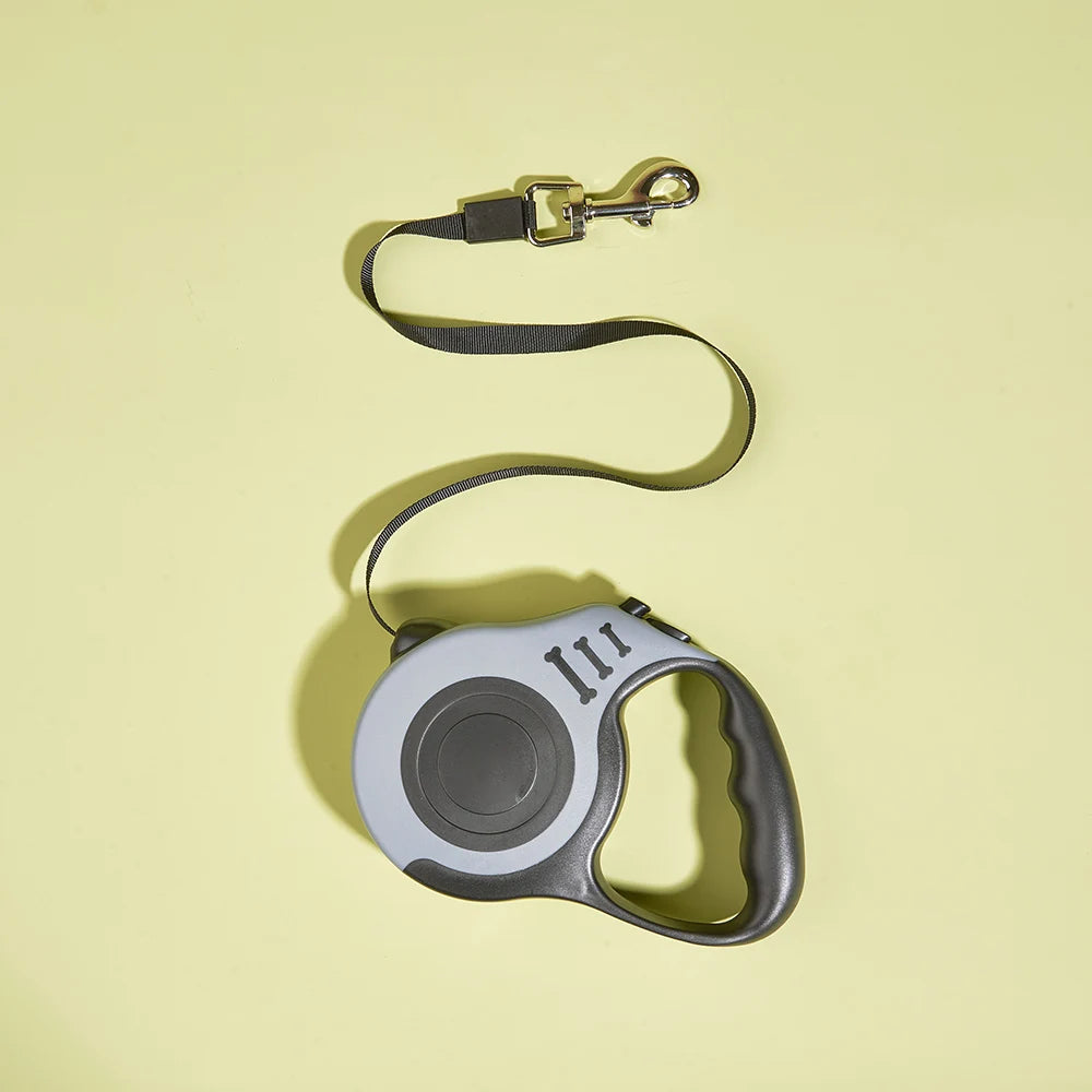 Compact & Durable Dog Leash – 3m/5m Retractable Nylon Rope for Outdoor Walks