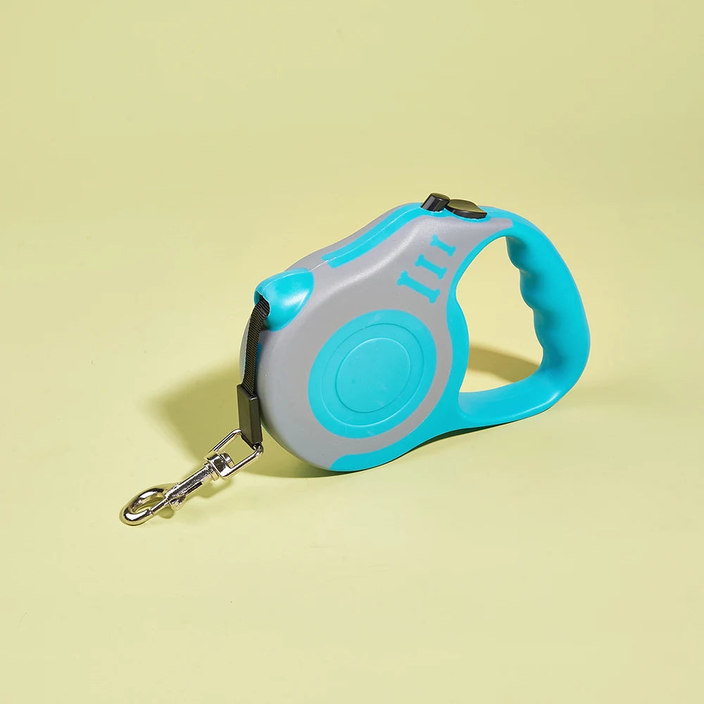 Compact & Durable Dog Leash – 3m/5m Retractable Nylon Rope for Outdoor Walks